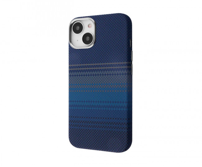 Чехол WAVE Gleam Case with Magnetic Ring iPhone 15 (blue stripes)